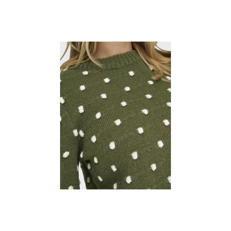 JDY Sigrid Life Puff Strik - Winter Moss