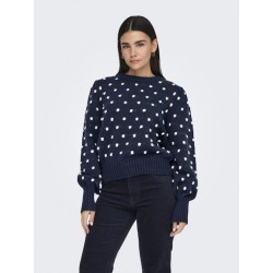 JDY Sigrid Life Puff Strik - Night Sky / Cement