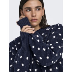 JDY Sigrid Life Puff Strik - Night Sky / Cement