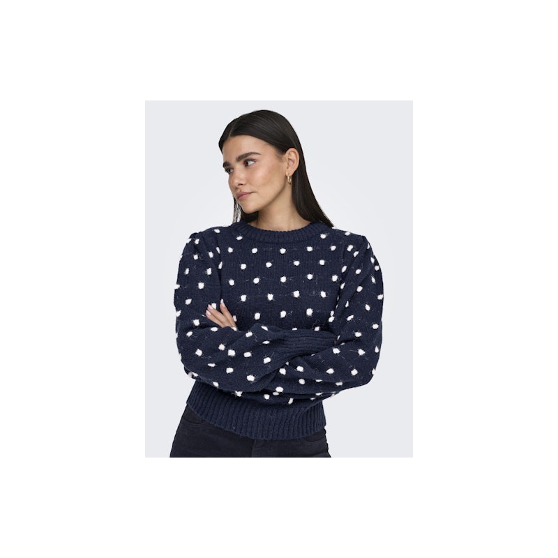 JDY Sigrid Life Puff Strik - Night Sky / Cement