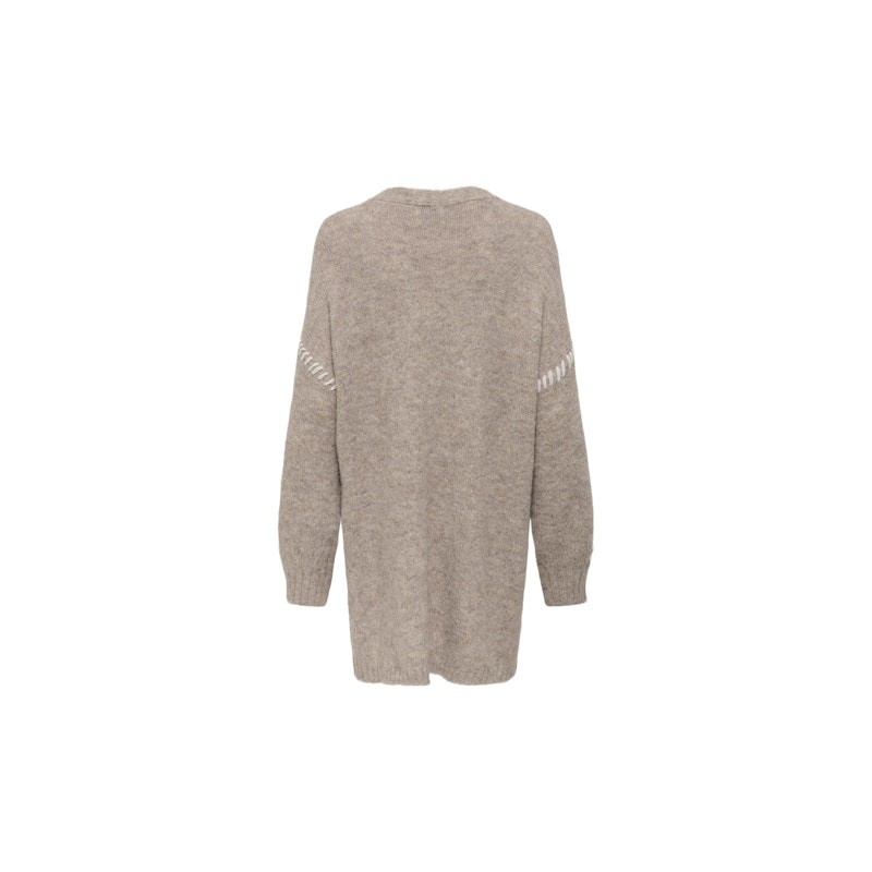 JDY Zoey Life Stitch Strikket Cardigan - Chateau Gray