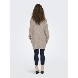 JDY Zoey Life Stitch Strikket Cardigan - Chateau Gray