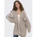 JDY Zoey Life Stitch Strikket Cardigan - Chateau Gray