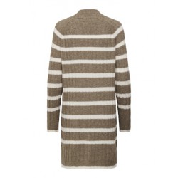 JDY Miley Stribet Strikkjole - Malt Ball