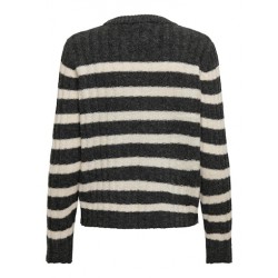 JDY Miley Striktrøje - Dark Grey Melange