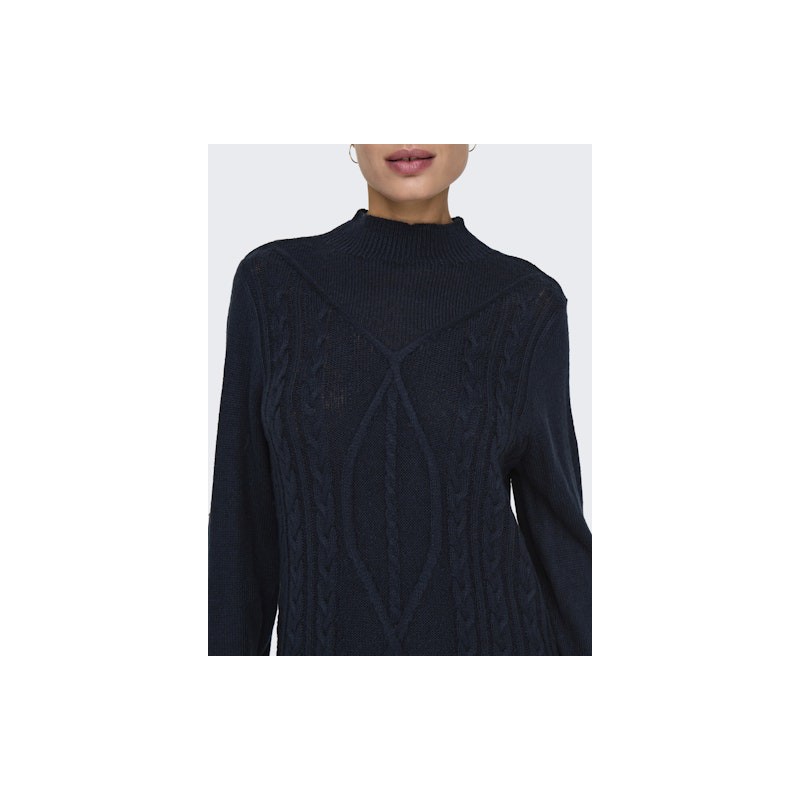 JDY Mandy Kabelstrikket Kjole - Sky Captain