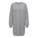 JDY Nami Life Strikkjole - Dark Grey Melange