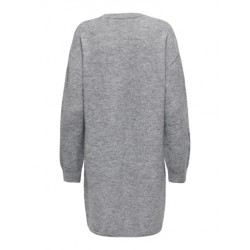 JDY Nami Life Strikkjole - Dark Grey Melange