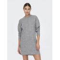 JDY Nami Life Strikkjole - Dark Grey Melange
