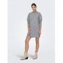 JDY Nami Life Strikkjole - Dark Grey Melange