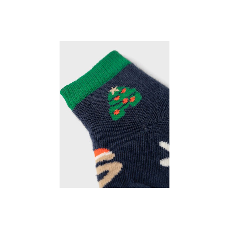 NAME IT Kids Christmas Sokker - Dark Sapphire