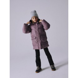 NAME IT Medow Lang Vinterjakke - Grape Shake