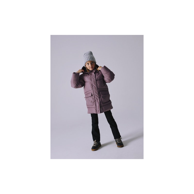 NAME IT Medow Lang Vinterjakke - Grape Shake
