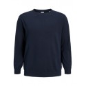 JACK & JONES Plus Basic Strik Sweater - Navy Blazer