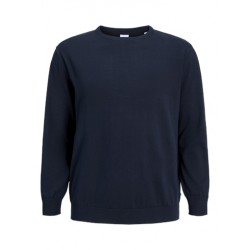 JACK & JONES Plus Basic Strik Sweater - Navy Blazer