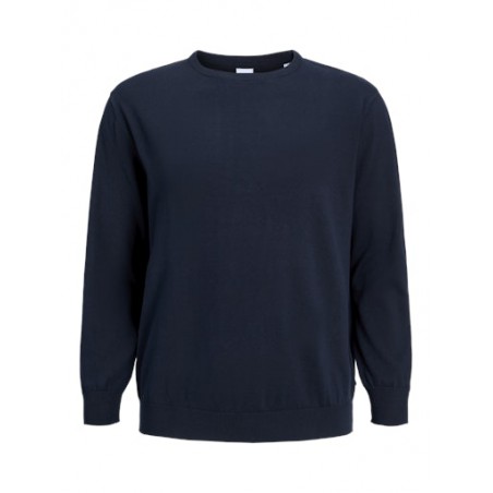 JACK & JONES Plus Basic Strik Sweater - Navy Blazer
