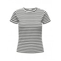 JDY Solar Top - Cloud Dancer / Black Stripes