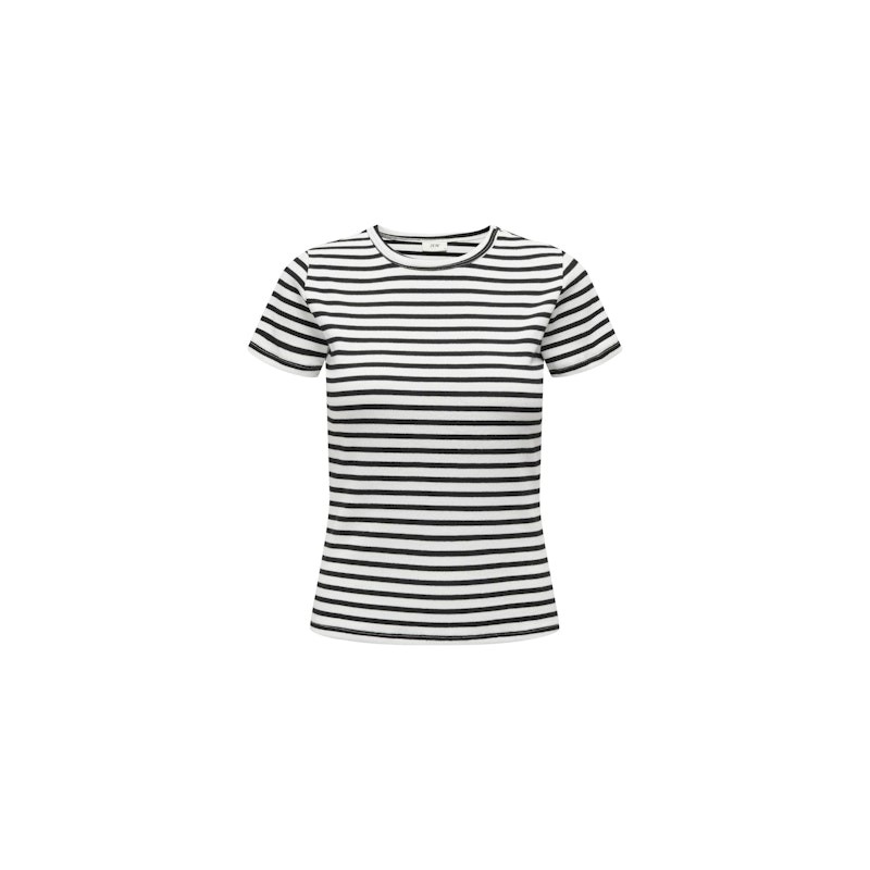 JDY Solar Top - Cloud Dancer / Black Stripes