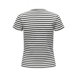 JDY Solar Top - Cloud Dancer / Black Stripes