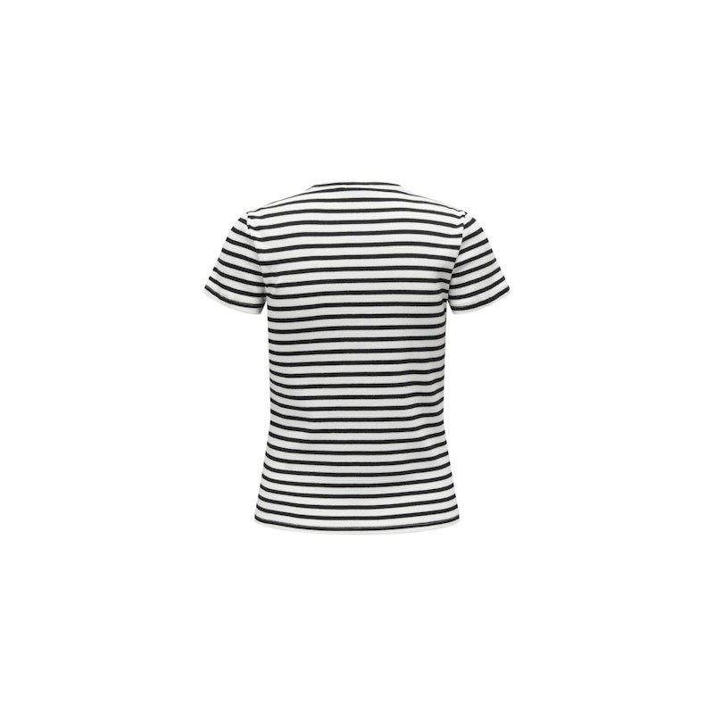 JDY Solar Top - Cloud Dancer / Black Stripes