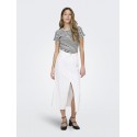 JDY Solar Top - Cloud Dancer / Black Stripes