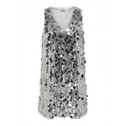 JDY Claire Sequins Kjole - Silver