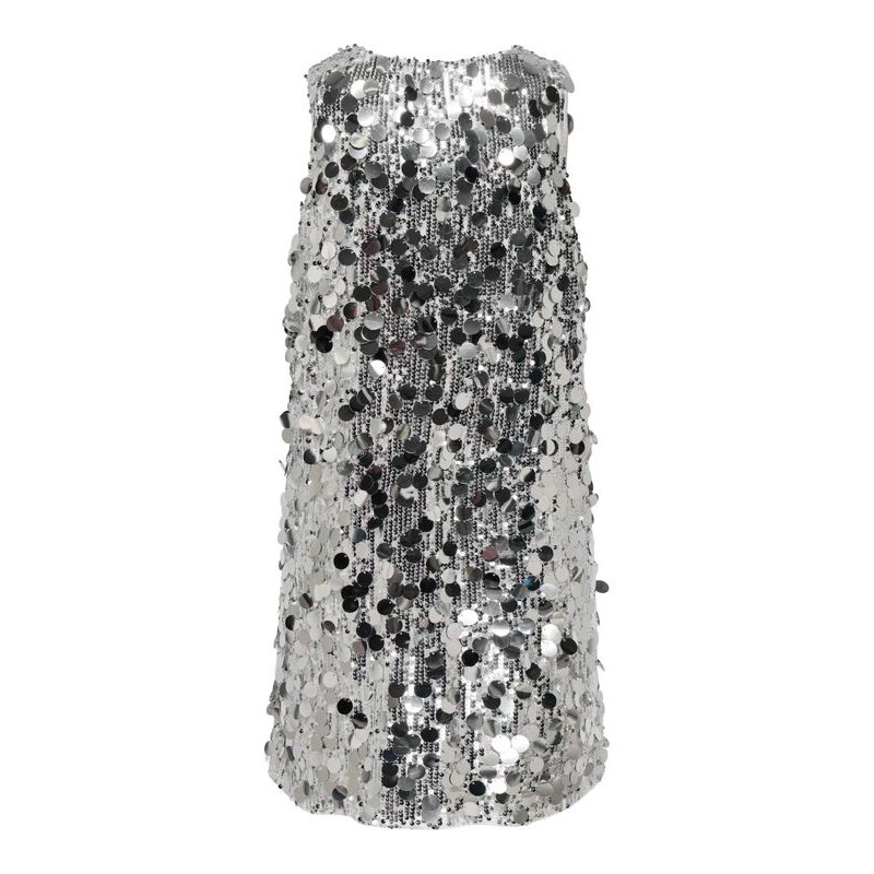 JDY Claire Sequins Kjole - Silver