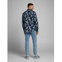 JACK & JONES Leaf Langærmet Hør Skjorte - Navy Blazer