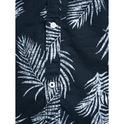JACK & JONES Leaf Langærmet Hør Skjorte - Navy Blazer