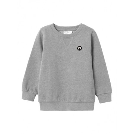 NAME IT Mini Vimo L/S Sweatshirt - Grey Melange