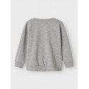 NAME IT Mini Vimo L/S Sweatshirt - Grey Melange