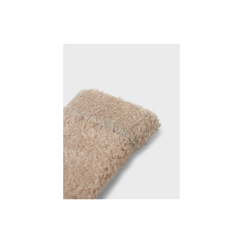 NAME IT Baby Ollo Terry Fluffy Strømper - Pure Casmire