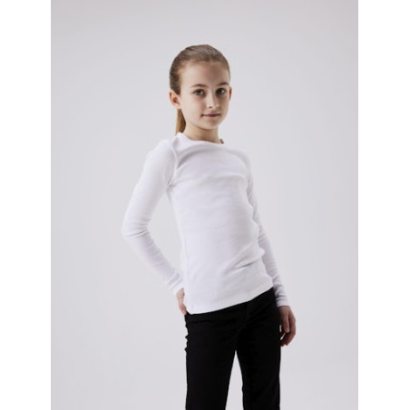 NAME IT Nkfnakal Langærmet Top - Bright White