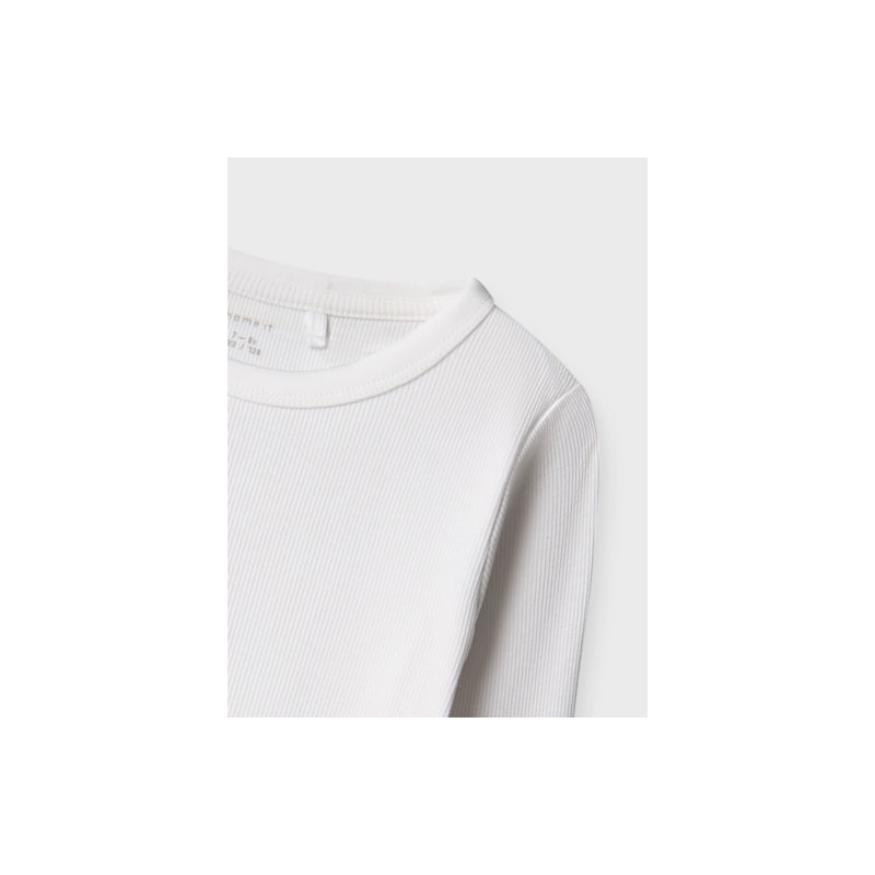 NAME IT Nkfnakal Langærmet Top - Bright White