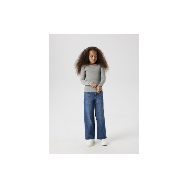 NAME IT Nkfnakal Bluse - Grey Melange