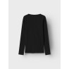 NAME IT Kids Rib Bluse - Sort