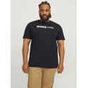 JACK & JONES Plus Ecorp Logo T-shirt - Sort