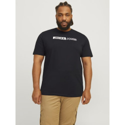 JACK & JONES Plus Ecorp Logo T-shirt - Sort