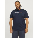 JACK & JONES Plus Ecorp Logo T-shirt - Navy Blazer