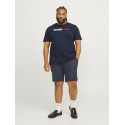 JACK & JONES Plus Ecorp Logo T-shirt - Navy Blazer