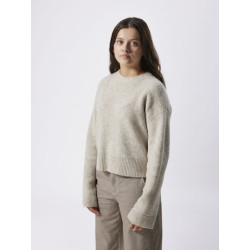 LMTD Nlflodet Kort Rib Strik Sweater - Peyote