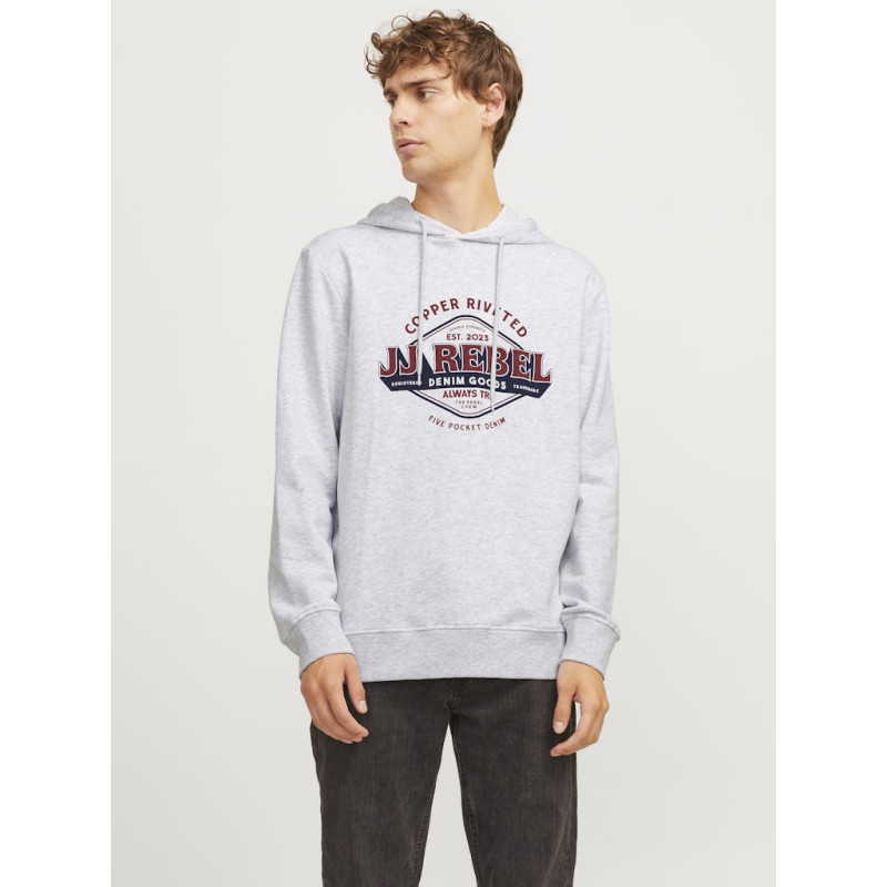 JJ Rebel Casper Hoodie - White Melange