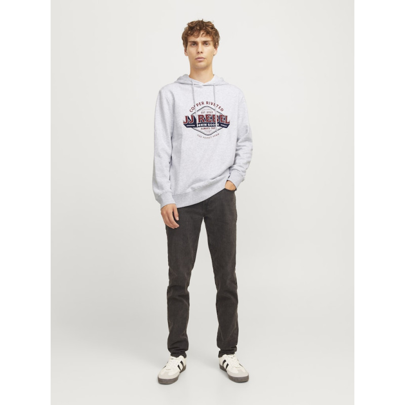 JJ Rebel Casper Hoodie - White Melange