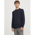 JJ Rebel Josh Crew-Hals Strik - Navy Blazer