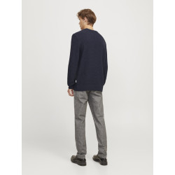 JJ Rebel Josh Crew-Hals Strik - Navy Blazer