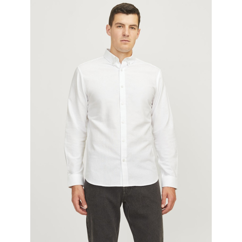 JJ REBEL Oscar L/S Skjorte - Hvid