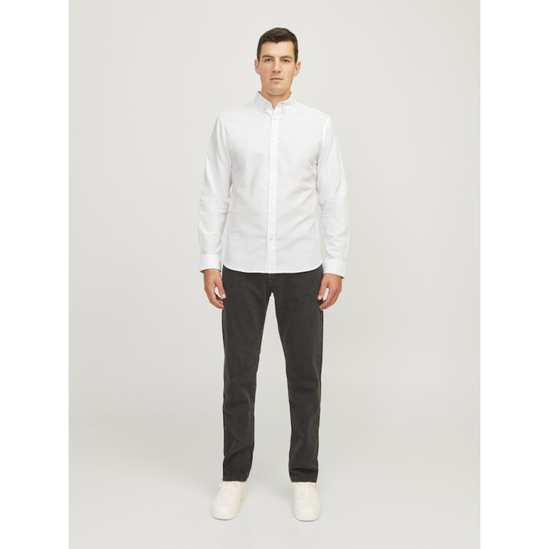 JJ REBEL Oscar L/S Skjorte - Hvid