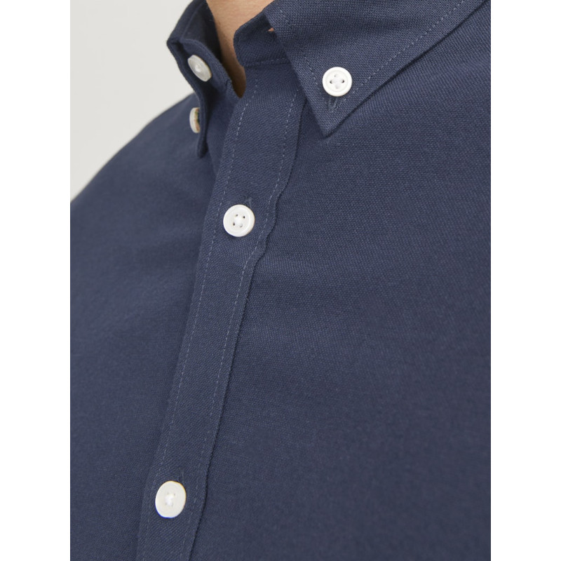 JJ REBEL Oscar L/S Skjorte - Navy Blazer