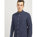 JJ REBEL Oscar L/S Skjorte - Navy Blazer