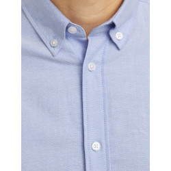 JJ REBEL Oscar L/S Skjorte - Cashmere Blue